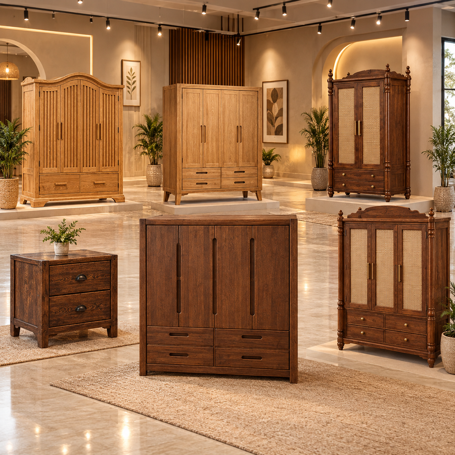 Teak Wood Wardrobes by TeakCrafts