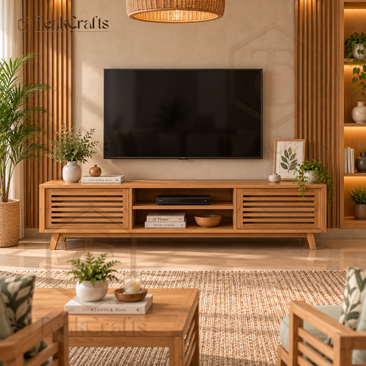 Emperor Teak Wood TV Unit by TeakCrafts — Teak Wood TV Unit product image 1