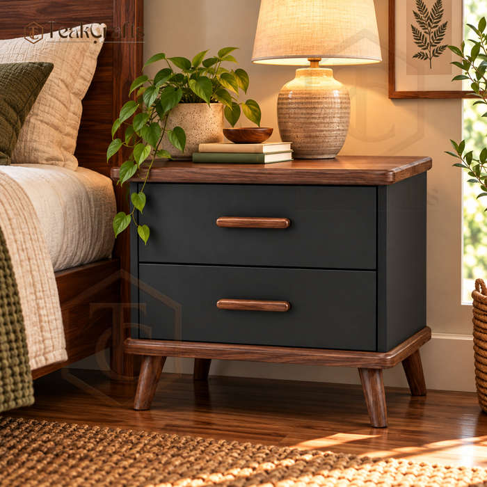 Arthur Teak Wood Bedside Table