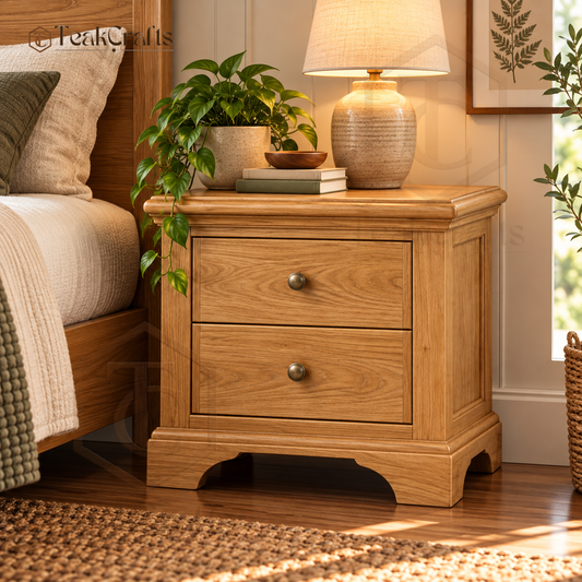 Ember Teak Wood Bedside Table by TeakCrafts — Teak Wood Bedside Table product image 1
