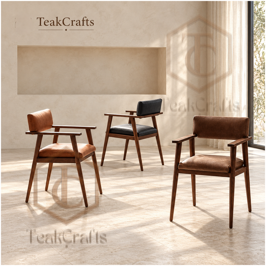 Orbis Teak Wood Chair by TeakCrafts — Teak Wood Recliner Chair product image 1