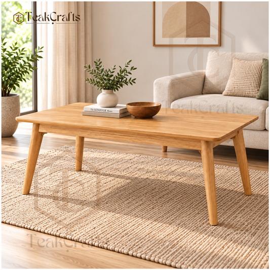 Aura Teak Wood Center Table by TeakCrafts — Teak Wood Center Table product image 1