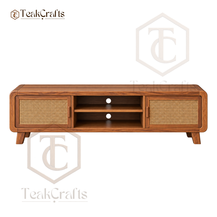 Nobel Teak Wood TV Unit by TeakCrafts — Teak Wood TV Unit product image 2