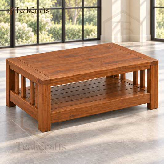 Classical Teak Wood Center Table by TeakCrafts — Teak Wood Center Table product image 1