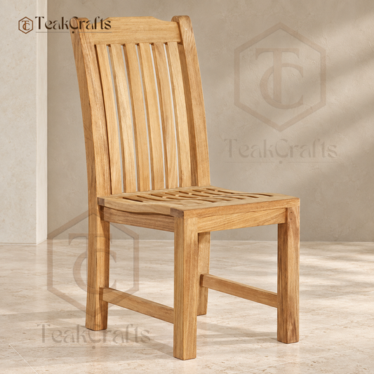 Nobel Teak Wood Chair by TeakCrafts — Teak Wood Chair product image 1