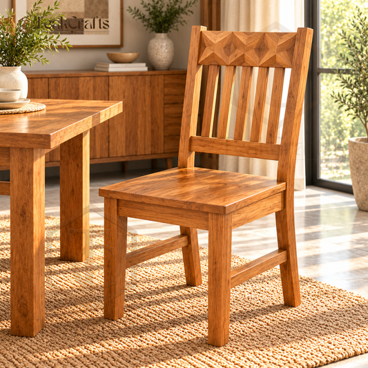 TeakCrafts Alden Teak Wood Dining Chair