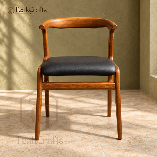 Flow Teak Wood Chair by TeakCrafts — Teak Wood Chair product image 1