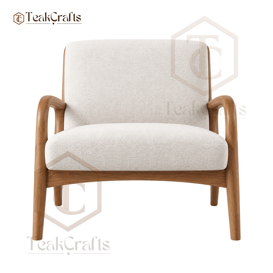 Marvel Teak Wood Chair by TeakCrafts — Teak Wood Recliner Chair product image 2