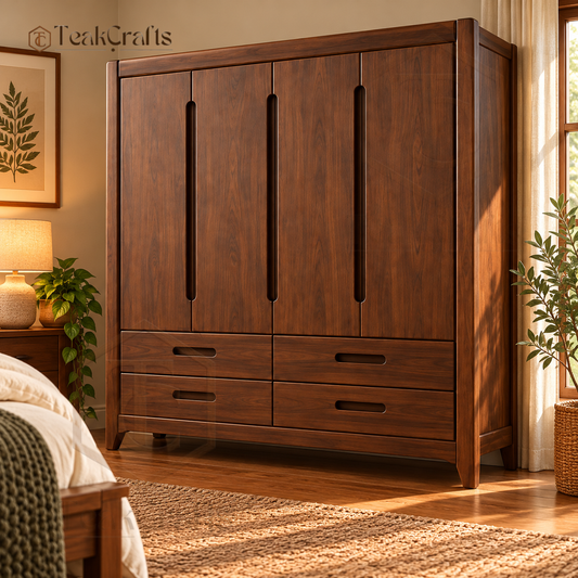 Arthur Teak Wood Wardrobe by TeakCrafts — Teak Wood Wardrobe image 1