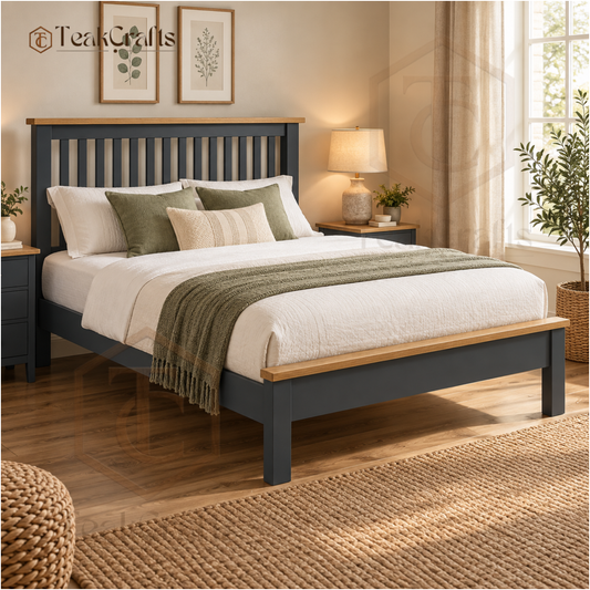Aurelia Teak Wood Bed by TeakCrafts — Teak Wood Bed image 1