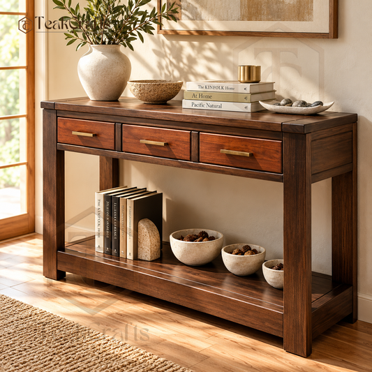 Oakspire Teak Wood Console Table