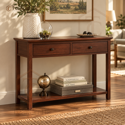 Dovian Teak Wood Console Table