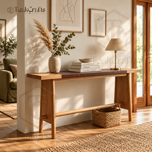 Evermont Teak Wood Console Table