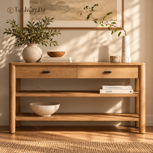Nobleton Teak Wood Console Table