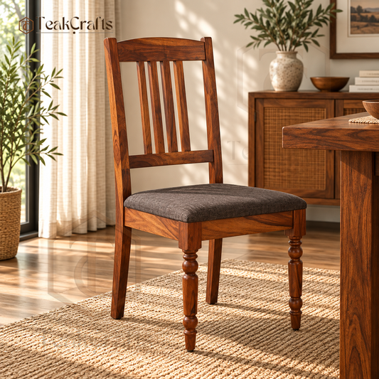 Aurelio Teak Wood Dining Chair by TeakCrafts — Teak Wood Dining Chair image 1