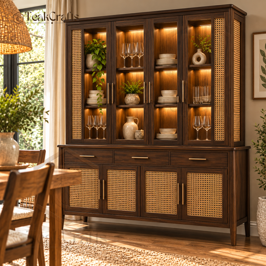 Atelier Teak Wood Crockery Unit by TeakCrafts — Teak Wood Crockery Unit image 1