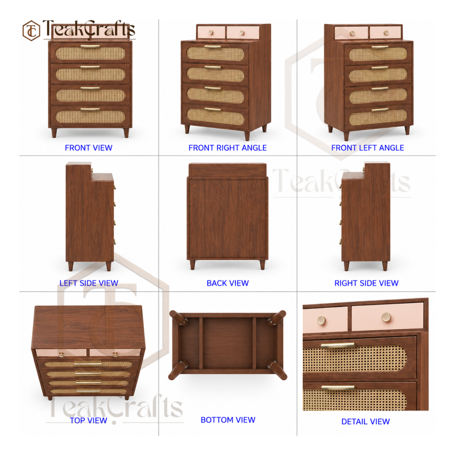 4 Level Teak Wood Storage Unit by TeakCrafts — Teak Wood Storage Unit image 2