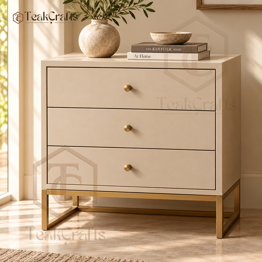 Ravelle Teak Wood Bedside Table