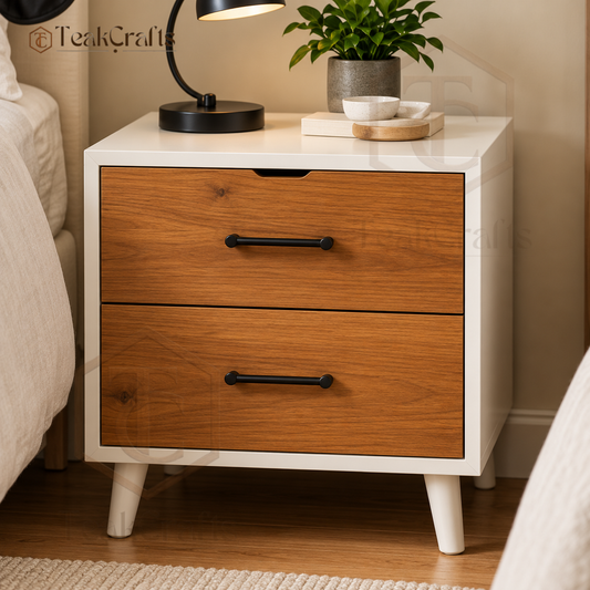 Cormac Teak Wood Bedside Table