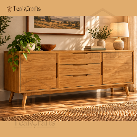 Elvian Teak Wood Storage Unit
