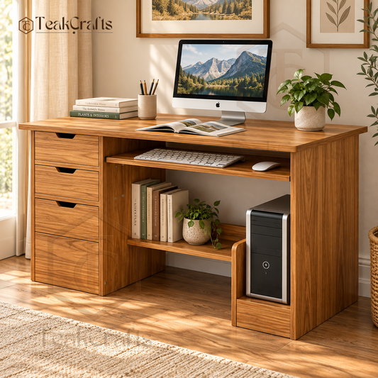 Alton Teak Wood Study Table