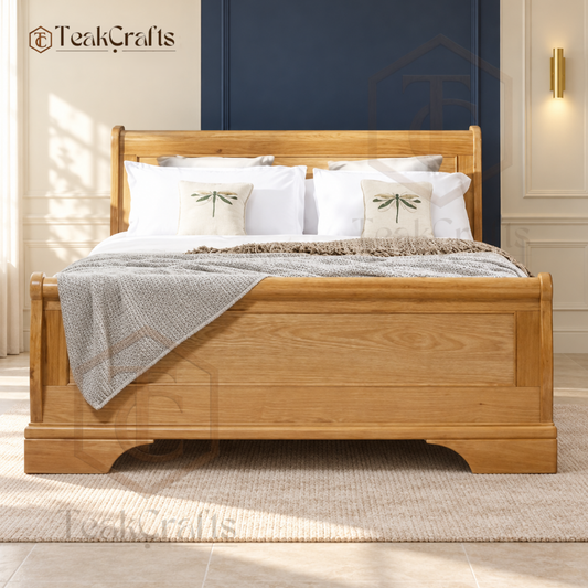 Ember Teak Wood Bed by TeakCrafts — Teak Wood Bed product image 1