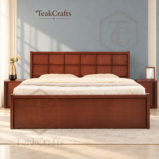 Cubical Teak Wood Bed by TeakCrafts — Teak Wood Bed product image 1